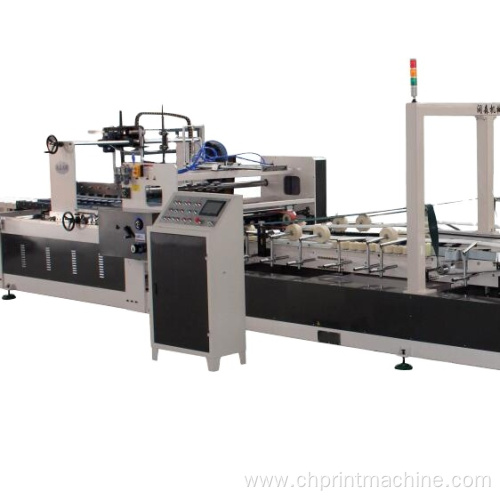 automatic corrugated carton box folder gluer machine